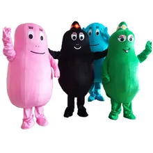 Лучшая цена, розовый костюм талисмана BarbaPapa, милая борода, папа, взрослый костюм талисмана, мультипликационный персонаж, EMS(China)