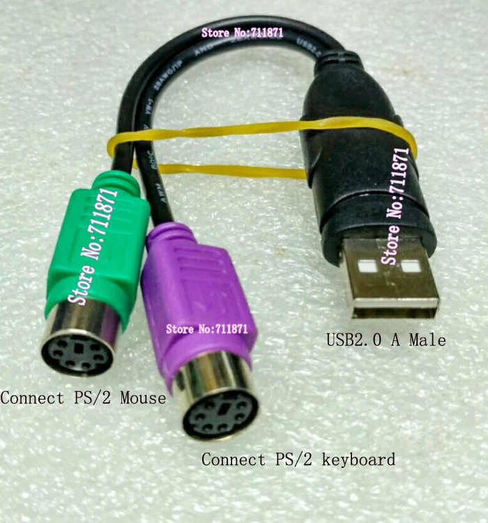 Plug and play with chip USB PS/2 tieline USB connect PS/2 Mouse