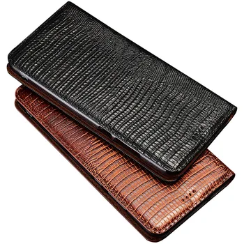 

Phone Case For Meizu Pro 5 6 6S 7 Pro5 Pro6 Pro7 Plus Lizard Grain Flip Case Magnetic Stand Genuien Leather Phone Cover