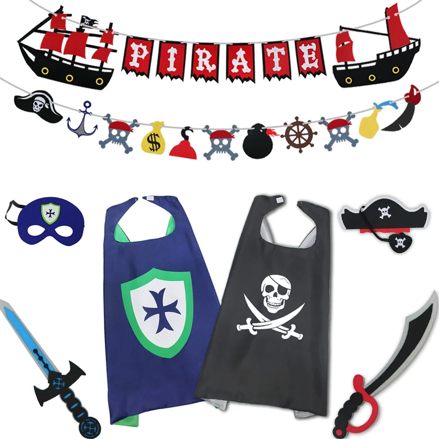 

SPECIAL Cosplay Pirate Costume Sword Banner Themed Costumes Perfect Role Playing Super Movie Knight New Year Purim Costume