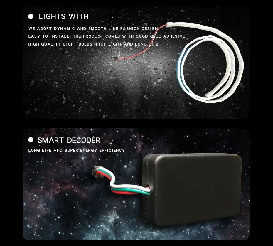 120cm Car Styling RGB LED Strip Lighting Rear Trunk Tail Light RGB Dynamic Streamer Brake Turn Signal Leds Warning Lights Strips (6)