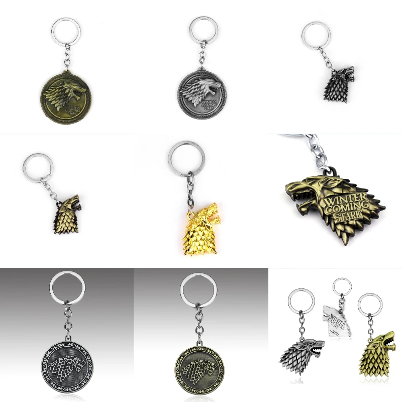 Брелок для ключей из фильма Дом Старк|key chain|key ringgame of thrones keychain |