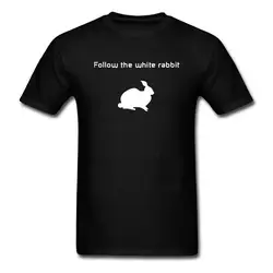 Новая маленькая белая футболка с кроликом для мужчин и женщин Harajuku хлопковая Футболка с круглым вырезом и принтом Повседневная футболка с