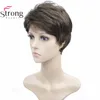 StrongBeauty Women's Synthetic Wig Black/Blond Short Straight Hair Natural Wigs ► Photo 3/6