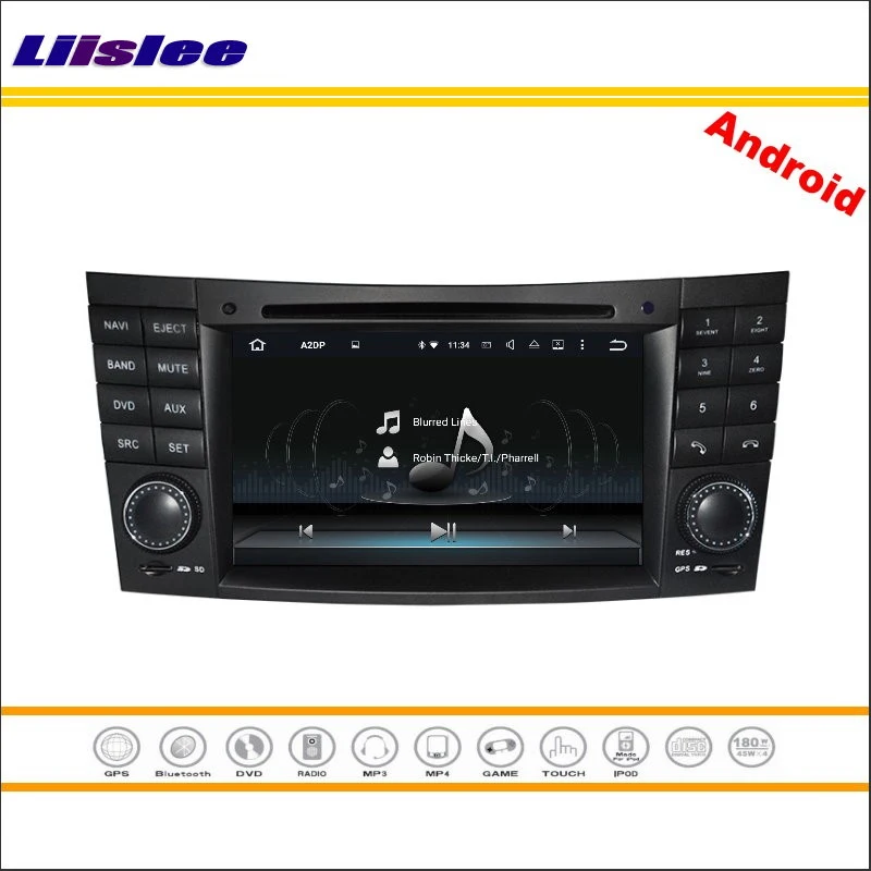 Liislee автомобильный Android мультимедиа для Mercedes Benz E W211/CLS W219/CLK W209 2002~ 2011 радио DVD плеер gps навигационная система