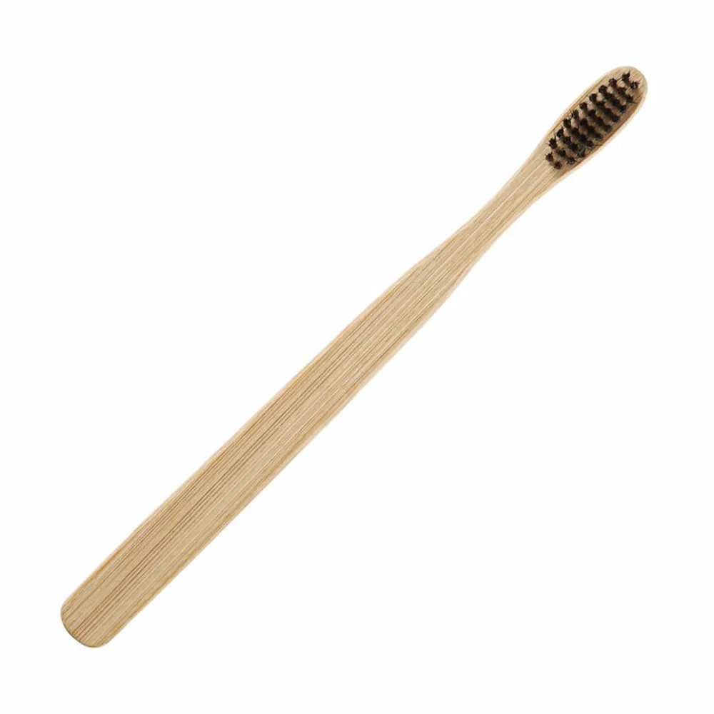 Ручной экологичный зубная щетка Бамбук Зубная щетка Бамбук ручка древесный уголь щетина Здоровье Уход за полостью рта Новый