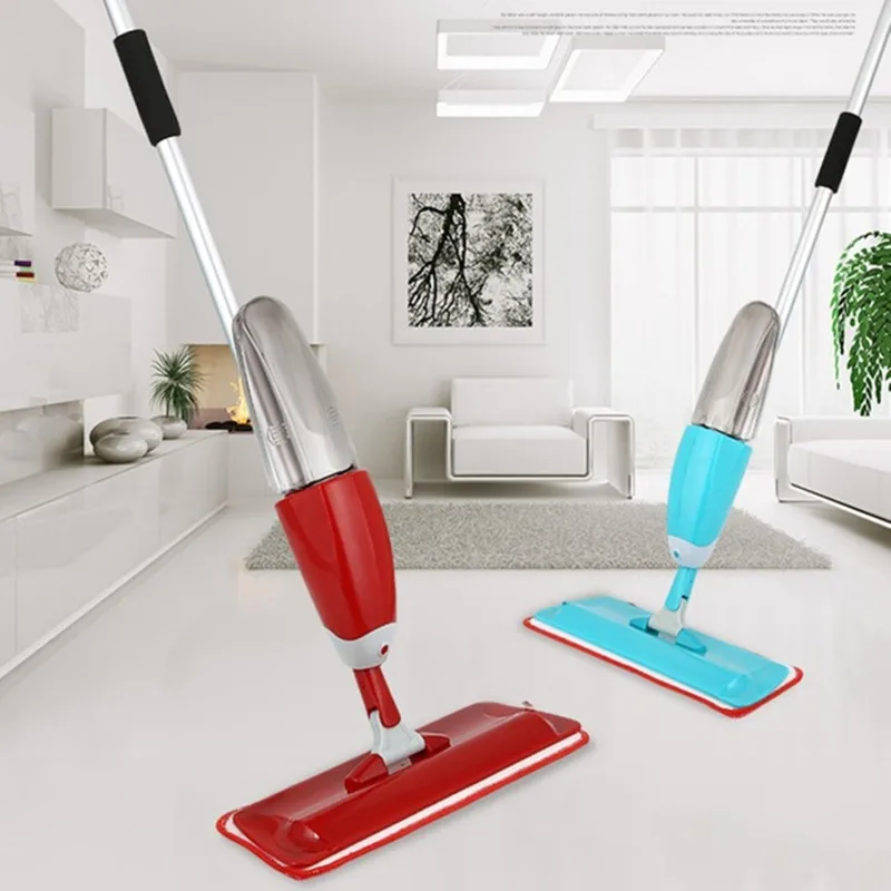 

Spray Mop Multifunction Spray Water Mop Aluminium Rod Metal Holder Microfibre Head Cloth Clean kitchen Floor Cleaning Tool 2019