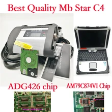 Лучшее качество полный чип V2019.05 программное обеспечение HDD MB STAR C4 MB SD Подключение компактный 4 автомобиля и грузовика диагностический инструмент с функцией Wi-Fi