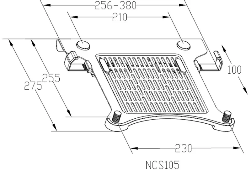 Лоток для монитора держатель для монитора с DLB502D подходит для 1"-15,6" ноутбука VESA отверстие должно поддерживать 75*75 мм