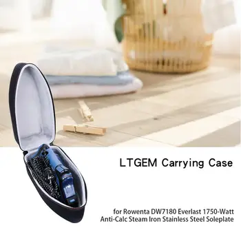 

LTGEM EVA Black Carrying Hard Case for Rowenta DW7180 Everlast 1750-Watt Anti-Calc Steam Iron Stainless Steel Soleplate