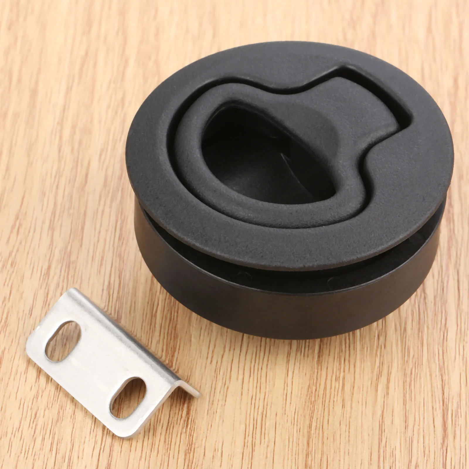 SURIEEN 1pc Nylon Flush Boat Marine 2.4" Latch Flush Pull Latches Slam Lift Handle Deck Hatch Marine Hardware For 2" Hole Cutout