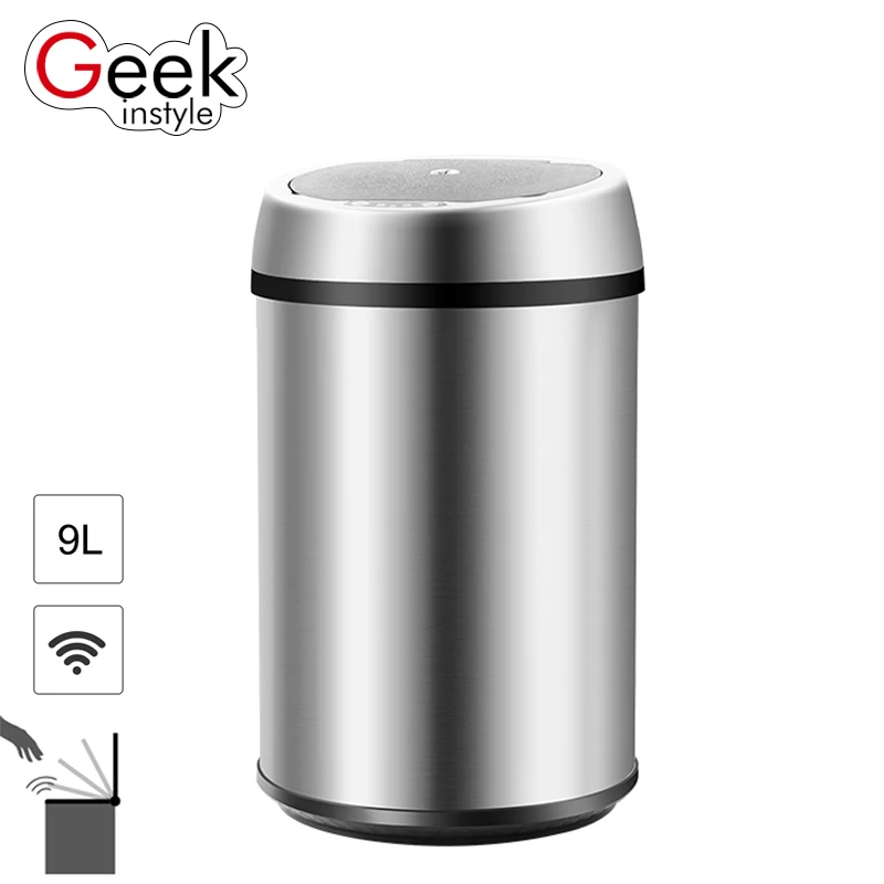 Geekinstyle 6L 9L 12L инфракрасный бесконтактный многофункциональный автоматический автомобильный мусорный бак с датчиком мусорный бак экологически чистый аксессуар мусорное ведро