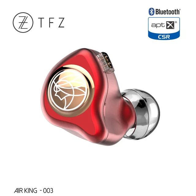 TFZ AIR KING Bluetooth беспроводные HIFI наушники-вкладыши монитор IEM с 2pin/0,78 мм съемные спортивные наушники Apt-X CSR чип - Цвет: Красный