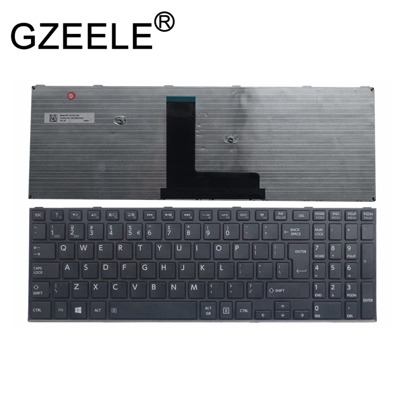 GZEELE Новинка для Toshiba Satellite Pro R50-B PK1315F2A04 MP-14A76GB-698 английская черная клавиатура с