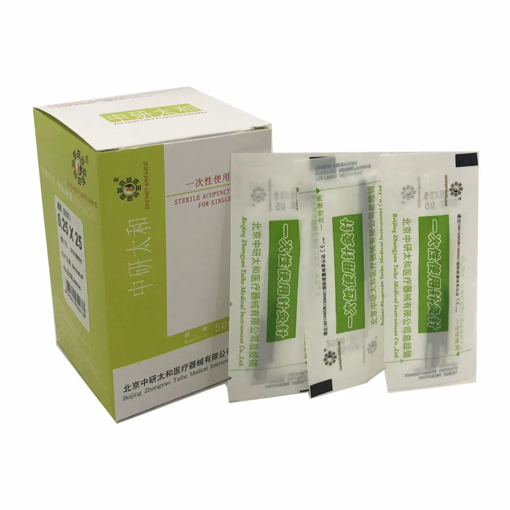 

Acupuncture needles 0.25mm*30mm 500PCS Disposable Sterile Acupuncture Needles For Single Use Hand Needle Acupuncture Therapy
