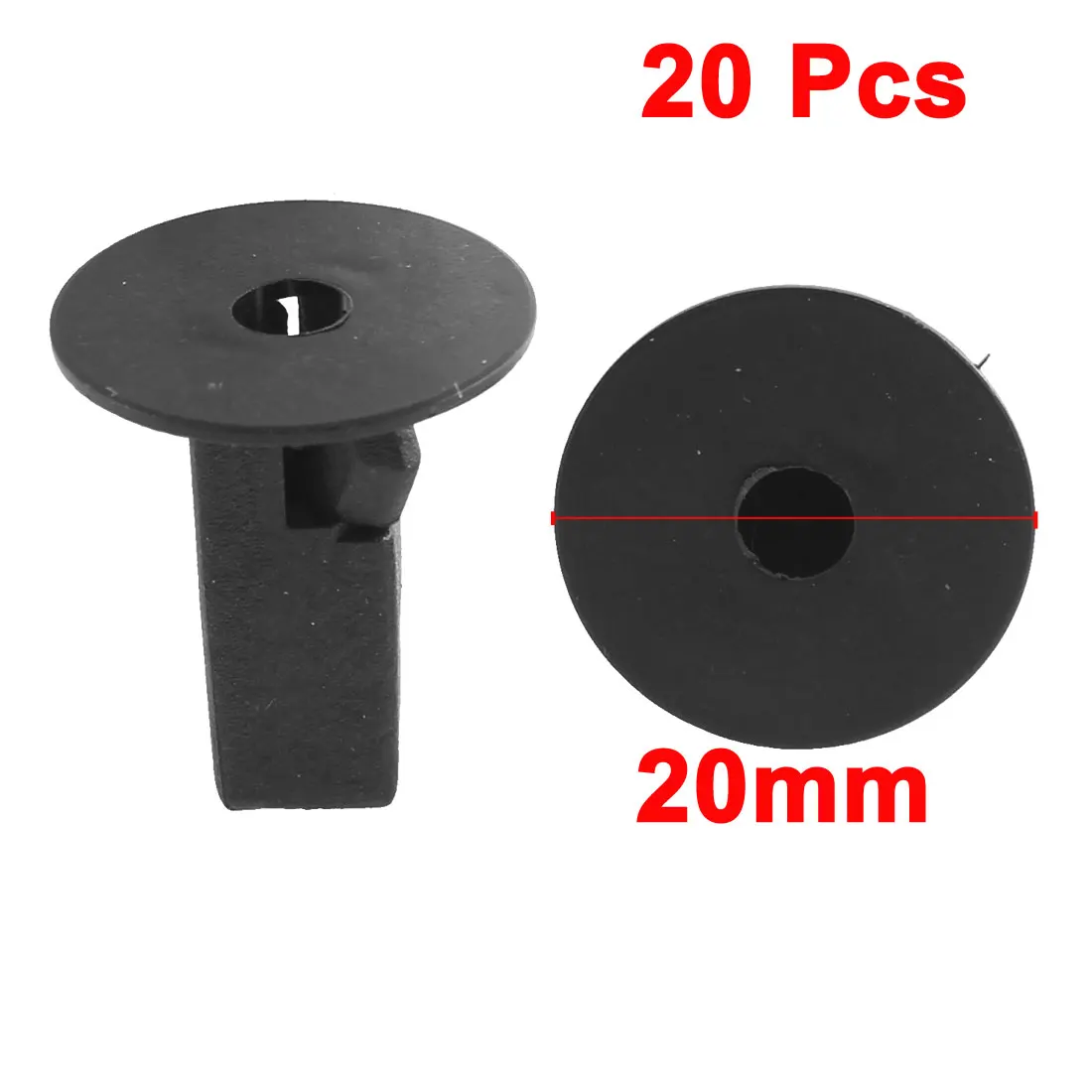 

X Autohaux 20 Pcs Black Plastic Body Door Moulding Rivet For Toyota