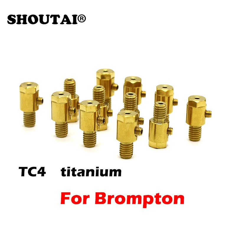 

Ultra-light Bicycle TC4 titanium alloy Derailleurs Adjust Screw Shift Line Locks Titanium Bolt For Brompton Bike Part