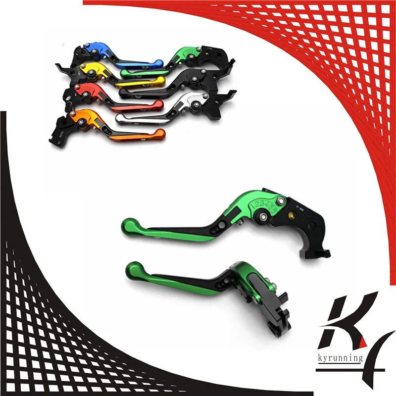  Motorcycle Adjustable Folding Extendable Extending Brake Clutch Levers fits For THRUXTON Steve McQu