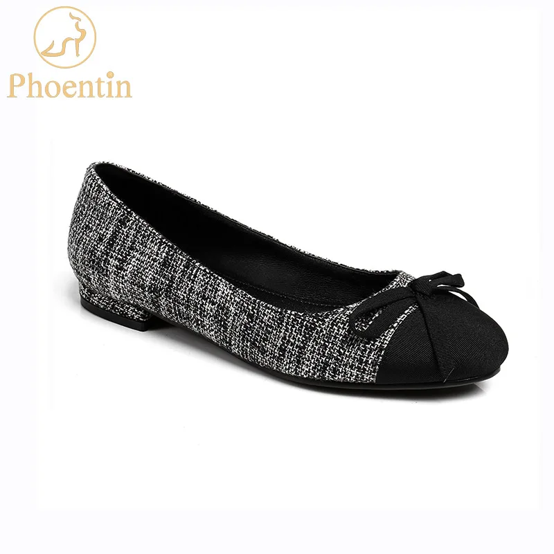 

Phoentin mixed colors woman flat shoes 2018 shallow butterfly-knot slip on women casual shoes round toe Gommino footwear FT516