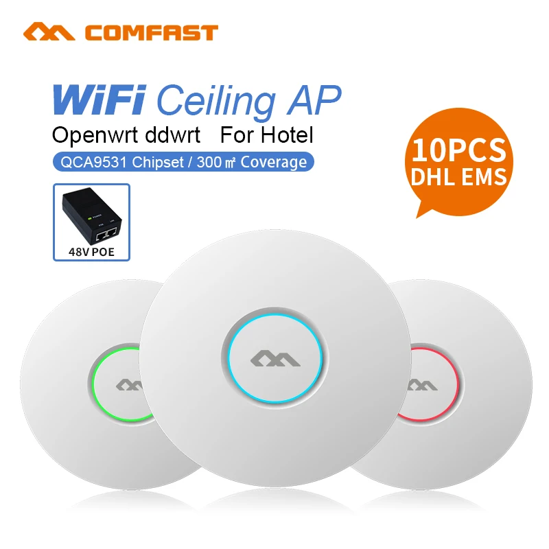 

10pcs DHL 300Mbps Home Network Wireless Ceiling AP WIFI Router Indoor WIFI Repeater Wifi Extender Access Point 2dBi antenna AP