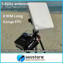 60 км FPV антенна дальнего действия 5,8G 5,8 Ghz 23dB с высоким коэффициентом усиления плоская панельная антенна с RP-SMA удлинительным кабелем для системы FPV