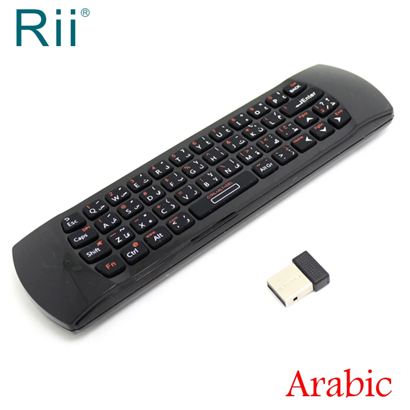 

Original Rii Mini i25 2.4GHz Arabic Wireless Keyboard Air Mouse for Android TV Box/IPTV/Mini PC/Laptops Arabian Mini Keyboard