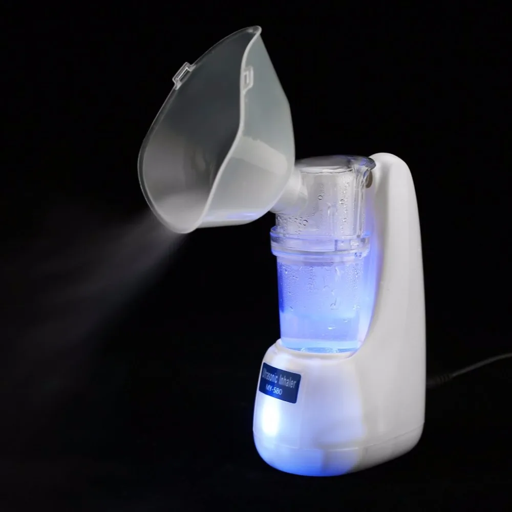 

MY-580 Handheld Ultrasonic Atomizer Inhaler Personal Cool Mist Vaporizer Face Steamer for Adult Kid Touch Button Nebulizer Hot