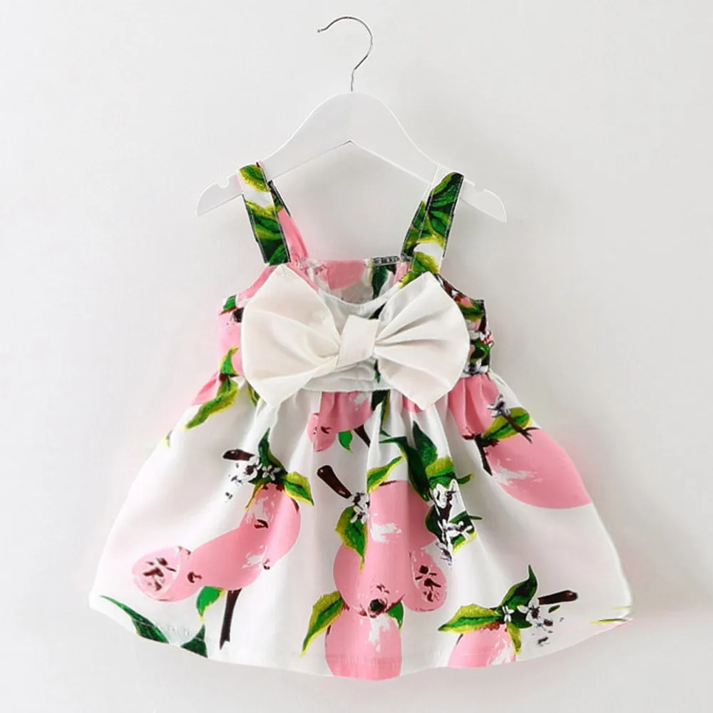 2019 летние платья для девочек Vestidos без рукавов хлопковая детская одежда