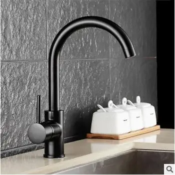 

Black kitchen faucet Rotary sink sink elbow faucet