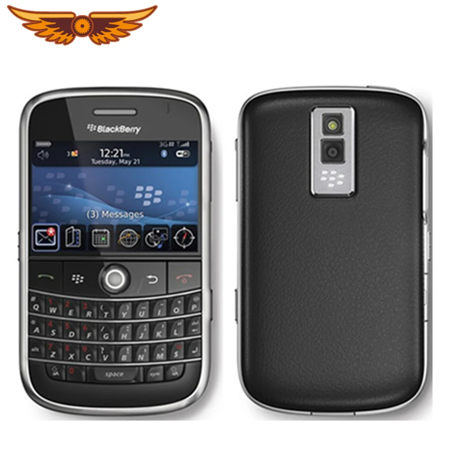 9000 Оригинальный разблокированный мобильный телефон Blackberry Bold GPS WIFI 1350 мАч б/у