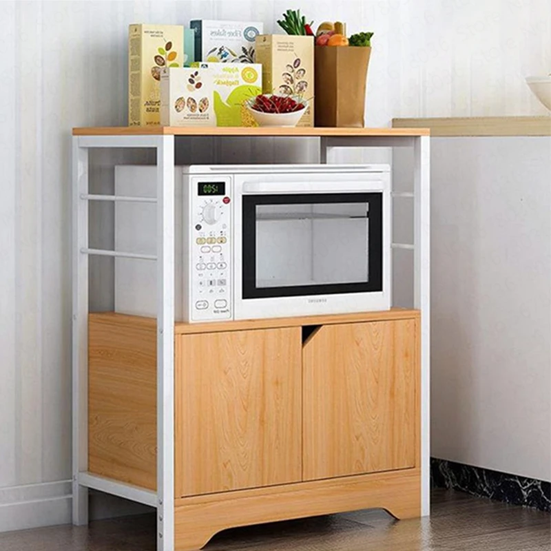 Kitchen rack storage rack floor type multi-layer microwave oven rack kitchen rack cabinet