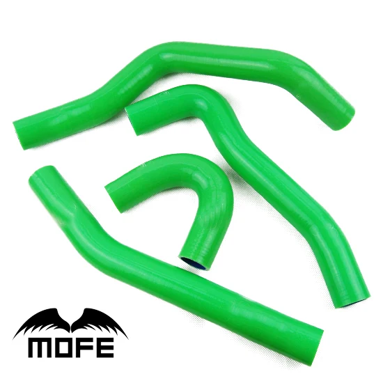 Mofe 4 шт Зеленые фотообои для Lancer EVO 10|radiator hose kit|silicone radiator kithose kit |