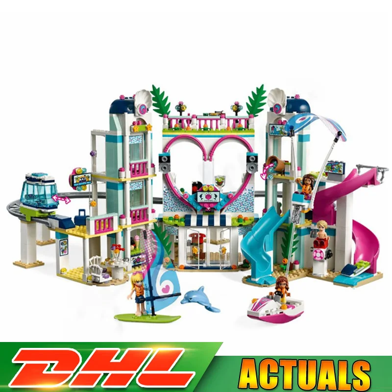 

Lepin 01068 Girls Friend The Heartlake City Resort Hotel 01039 Heartlake Hospital Blocks Toys Compatible LegoINGlys 41347 41318