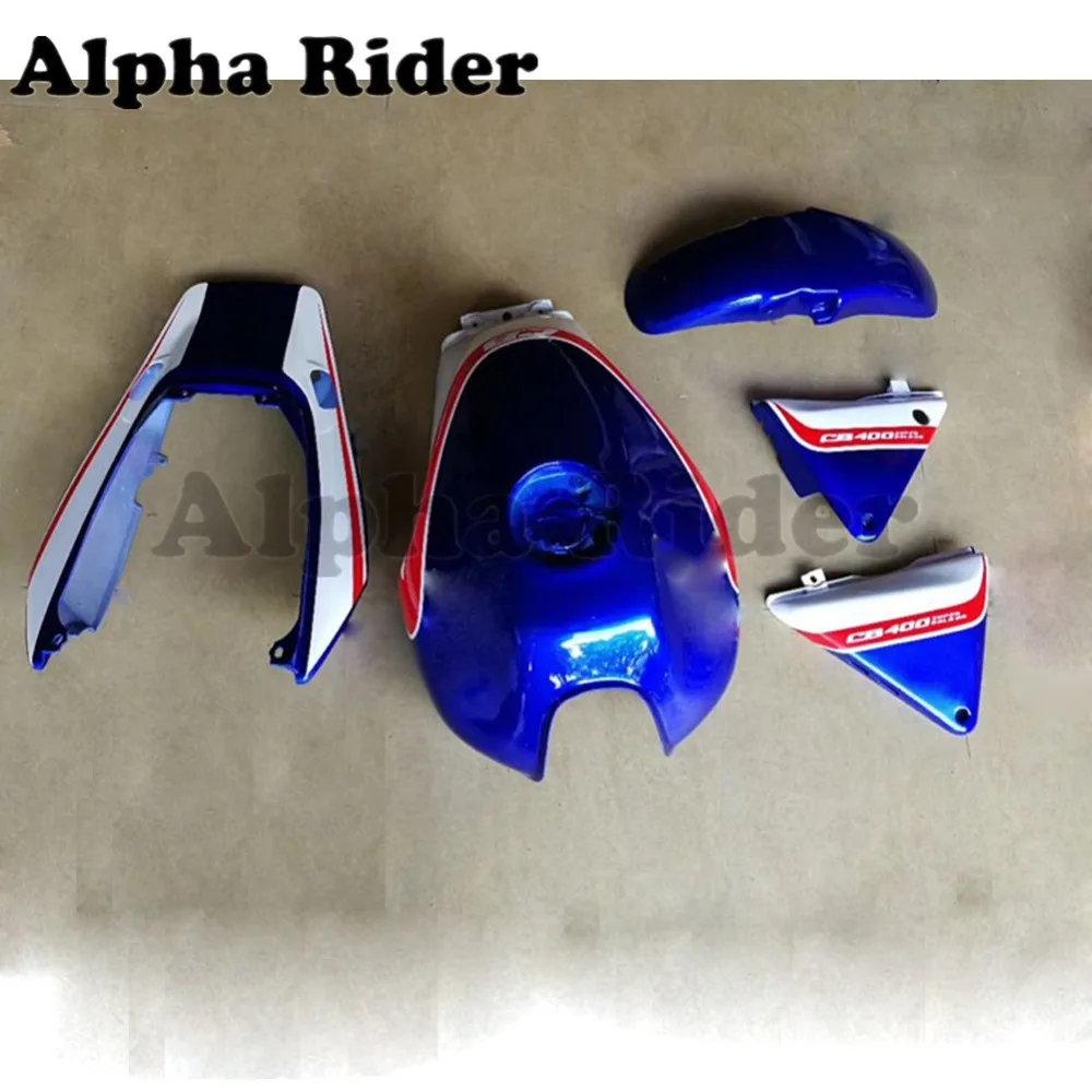 

For Honda CB400 VTEC3 VTEC III Fairing Hull Bodywork Fairings Steel Tank Front Rear Fender Side Panel Blue Red