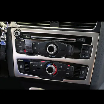 

Stainless Panel Center Control Buttons Frame Cover Decoration Trim For Audi A4 B8 2009-2012