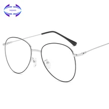 VCKA, металлическая оправа, очки, анти-синие, компьютерные очки, защита, плоское зеркало, для взрослых, близорукость, очки, оправа для очков для женщин и мужчин
