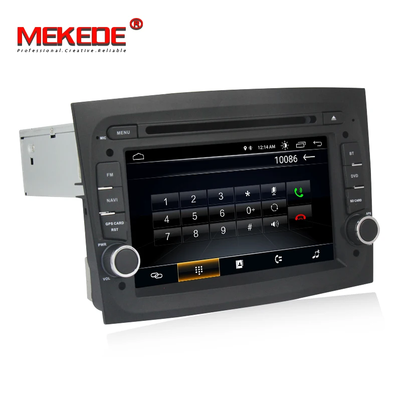 Discount MEKEDE HD 2din Android 8.1 Car DVD Radio Player Multimedia for Fait Doblo 2015 2016 with BT Wifi GPS navigation audio radio 2