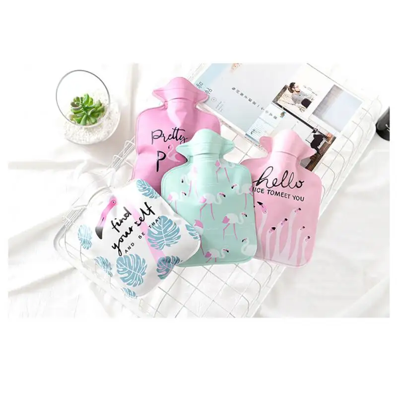 

Mini Warm Hot Water Bag Kids Gifts Cartoon Pattern Hot Water Bottles for Winter Physiological Period Warm Aceessories for Lady