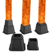 Пластиковые защитные ножки стула черная противоскользящая мебель ножки стул коврик для стола Базовая крышка протектор пола