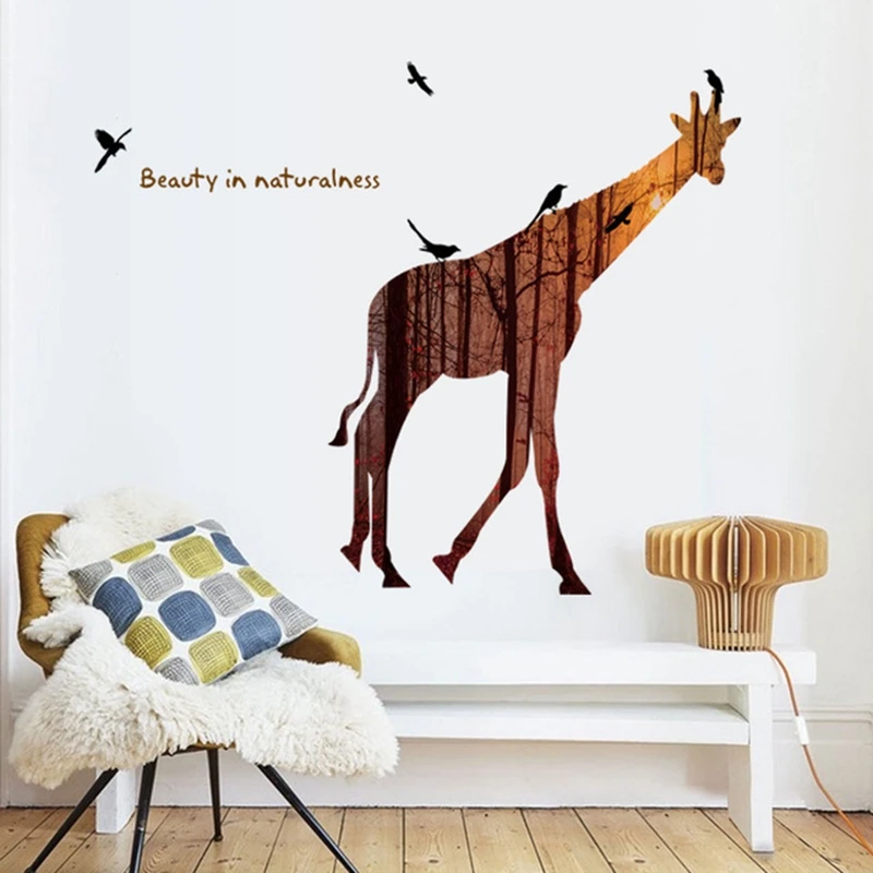 

Creative 3D Animal Wall Stikers For Living Room Bedroom Decoration Home Decor Art Wallpaper Furniture Stickers Adesivo De Parede