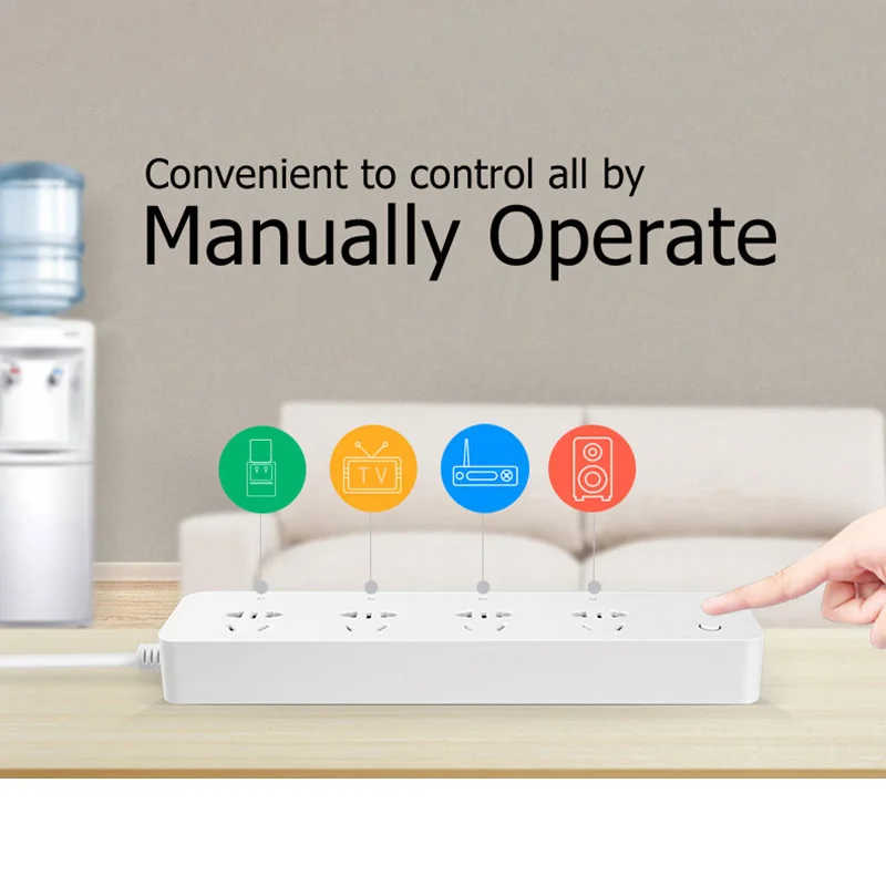 BroadLink MP1 Smart WiFi power Strip пульт дистанционного управления отдельно 4 розетки переменного тока с адаптером переключатель синхронизации экономия энергии 1,5 м