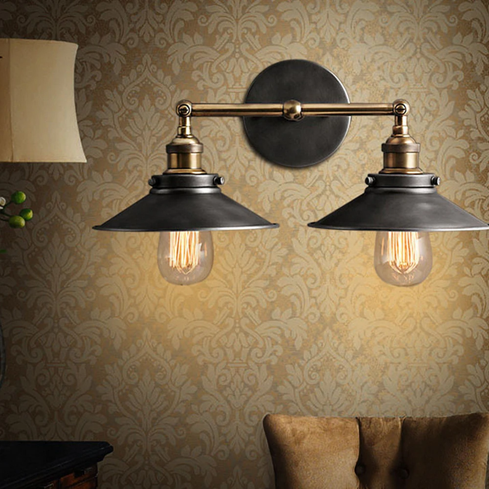 ASCELINA loft wall lamp industrial antique Wall Sconce led WALL Lights for home lighting stairs bedroom light updown E27 85-260V
