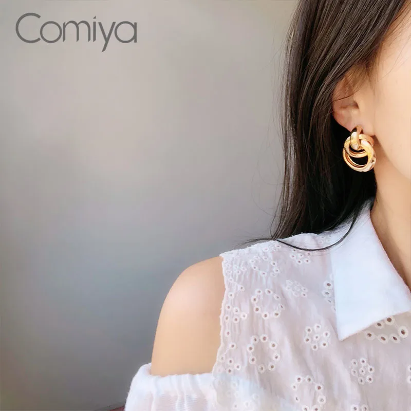 Женские Висячие серьги Comiya золотистые подвески из цинкового сплава на цепочке