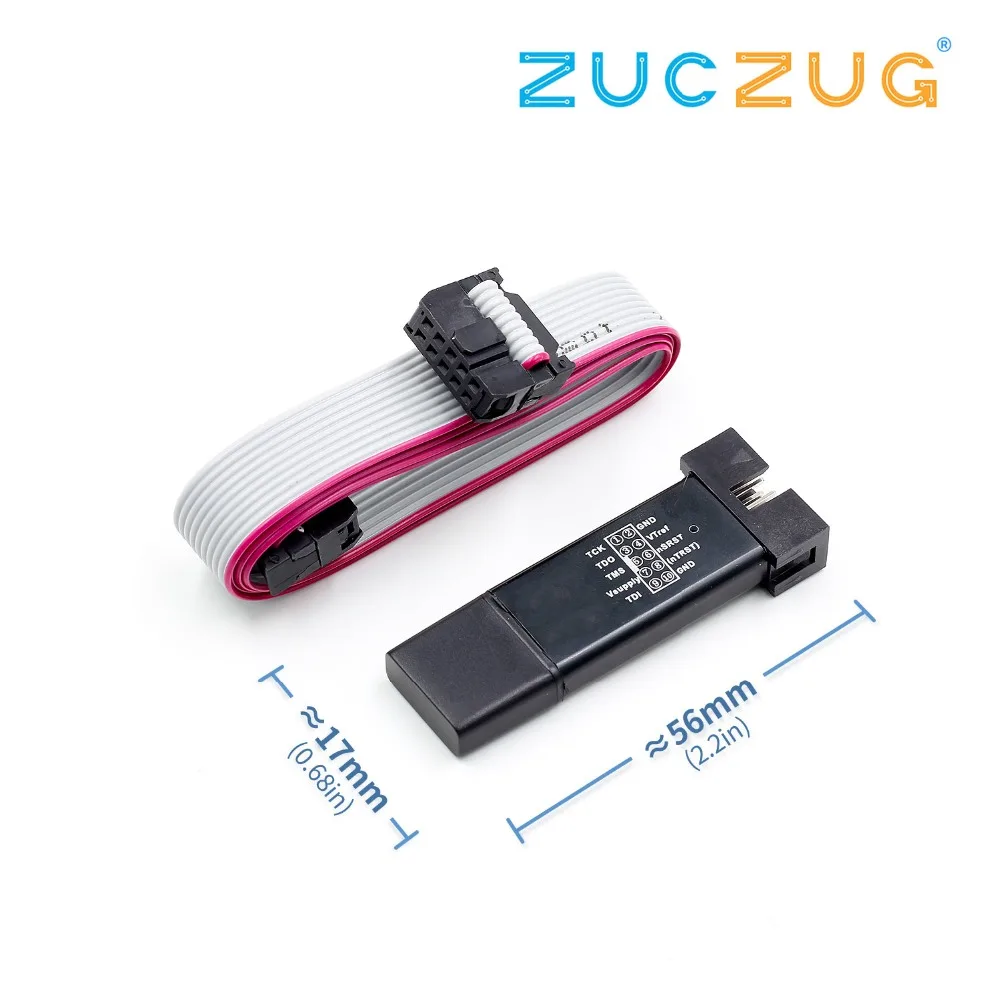 AVR JTAG ICE USB Эмулятор программатора для загрузки (алюминиевый корпус + защита от