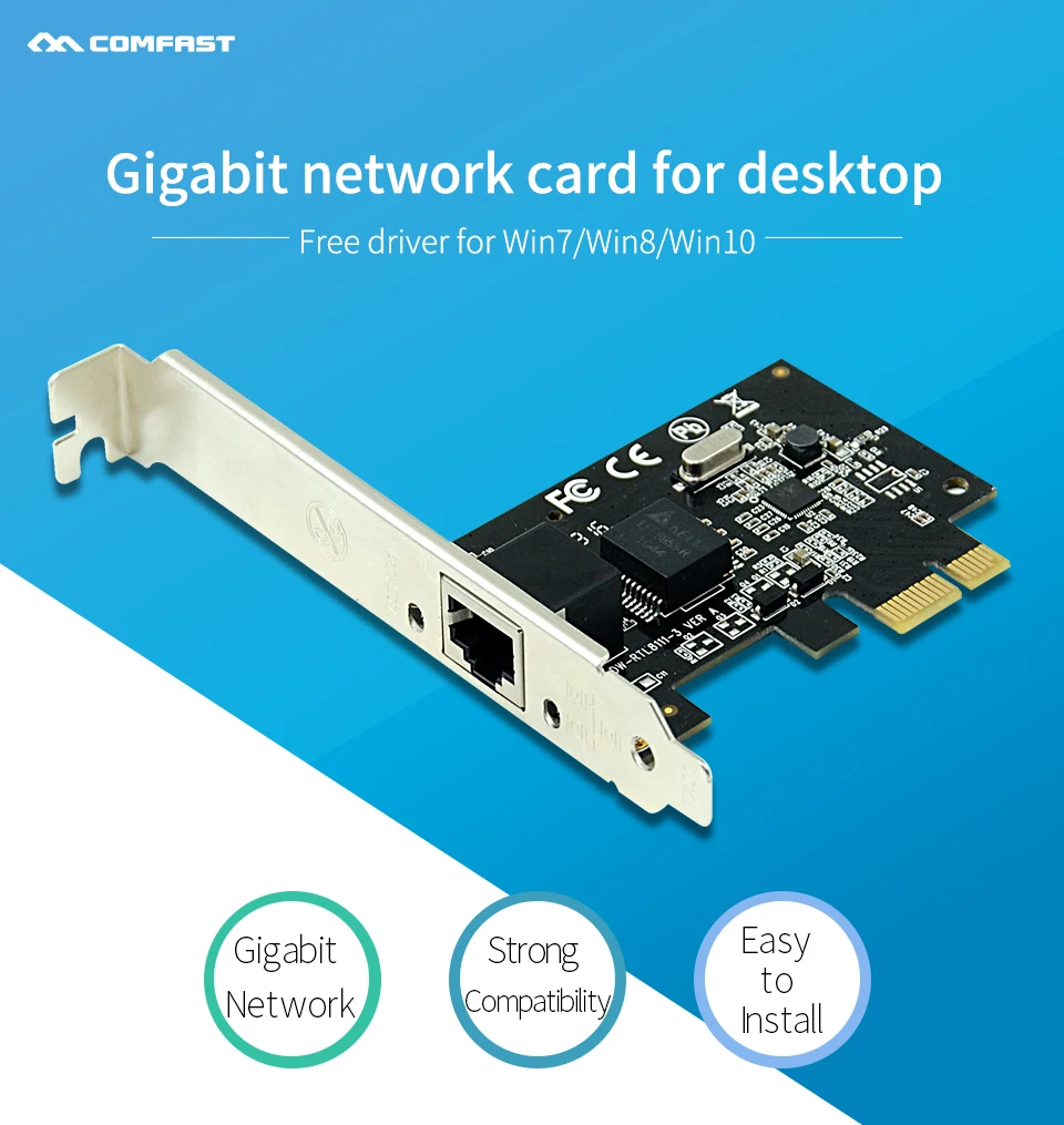 Comfast CF P10 Realtek 8111F PCI E Gigabit Ethernet Сетевая карта 10/100/1000 Мбит/с LAN адаптер контроллер RJ 45