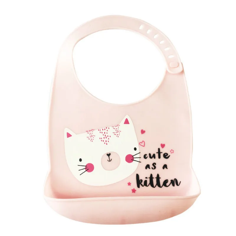 

Baby Bibs Waterproof Food Grade Silicone Feeding Bib Kids Bib Adjustable Feeding Tools Boy Girl Bibs Apron Burp Cloths Bandana