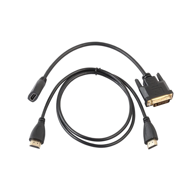 

0.5m/1m/1.5m/2m/3m/5m HDMI to DVI24+1 Cable Support 3D 1080P HDMI Adapter Cable Set For HD TV Computer