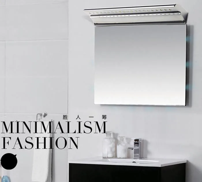 

Stainless steel Mirror wall lamp Lens ark light LED 5050 Waterproof Bathroom lamps 5W 7W free shipping
