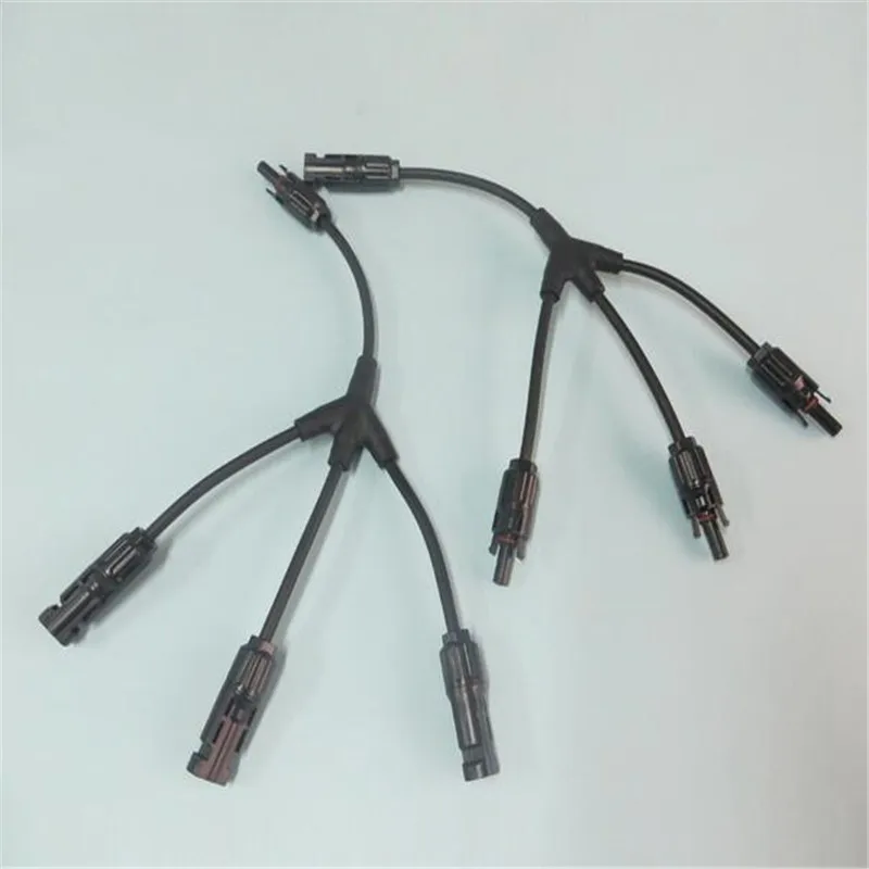 

1Pairs x MC4 Connector Y type 3 in 1 male and female solar cable connect, IP67 1 to 3 Y MC4 Style Branch Connector Cables