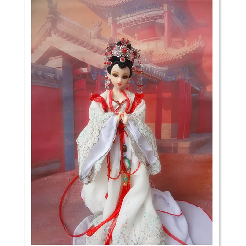 

12 Inch Ancient Chinese Dolls Original Design Collectible Girl Dolls Toys For Kids Friend's Gifts,32CM Vintage Style BJD Doll